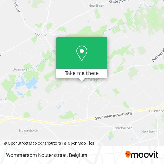 Wommersom Kouterstraat map