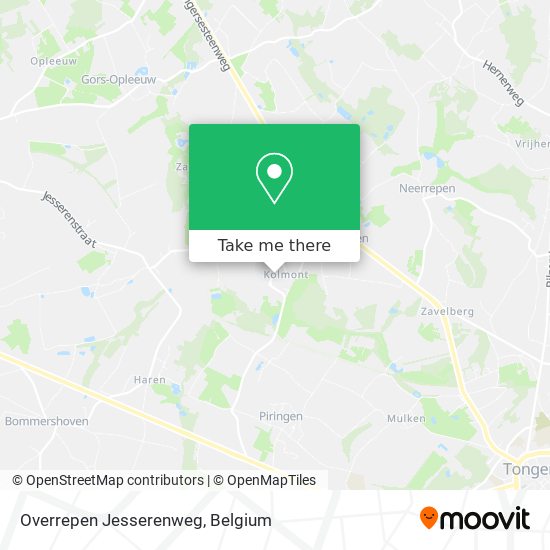 Overrepen Jesserenweg map