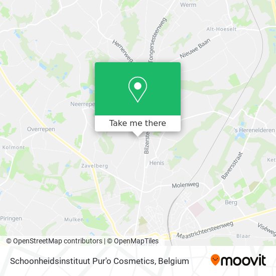 Schoonheidsinstituut Pur'o Cosmetics map