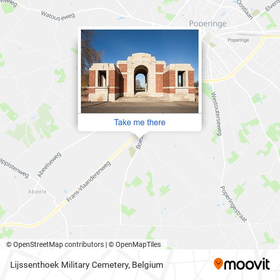 Lijssenthoek Military Cemetery map