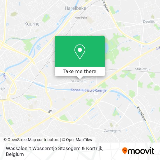 Wassalon 't Wasseretje Stasegem & Kortrijk plan