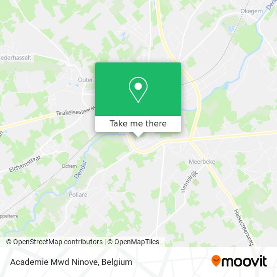 Academie Mwd Ninove map