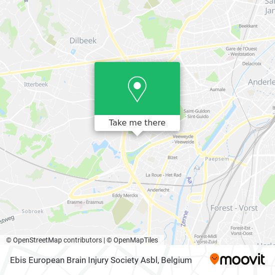 Ebis European Brain Injury Society Asbl map