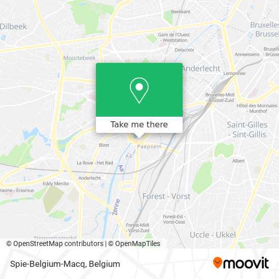 Spie-Belgium-Macq map