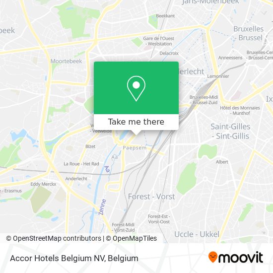 Accor Hotels Belgium NV map