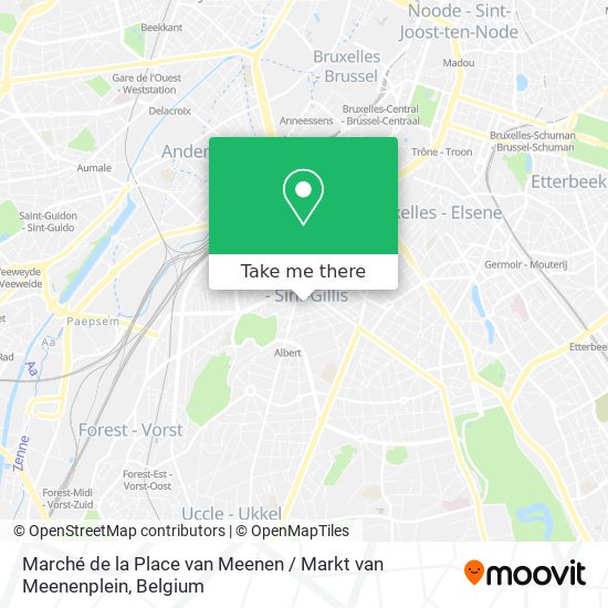 Marché de la Place van Meenen / Markt van Meenenplein map