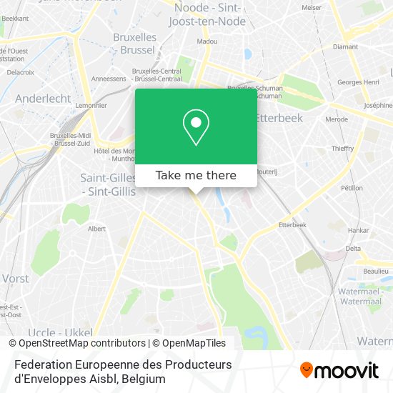 Federation Europeenne des Producteurs d'Enveloppes Aisbl map