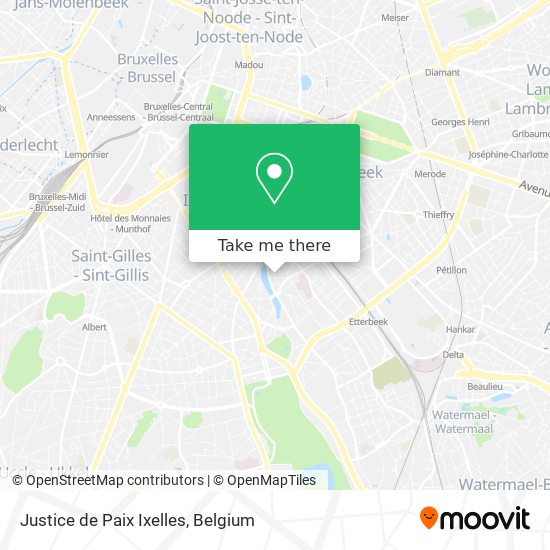 Justice de Paix Ixelles plan