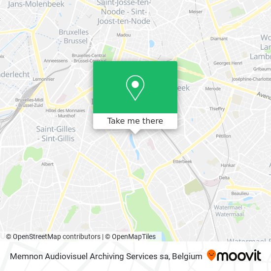 Memnon Audiovisuel Archiving Services sa map