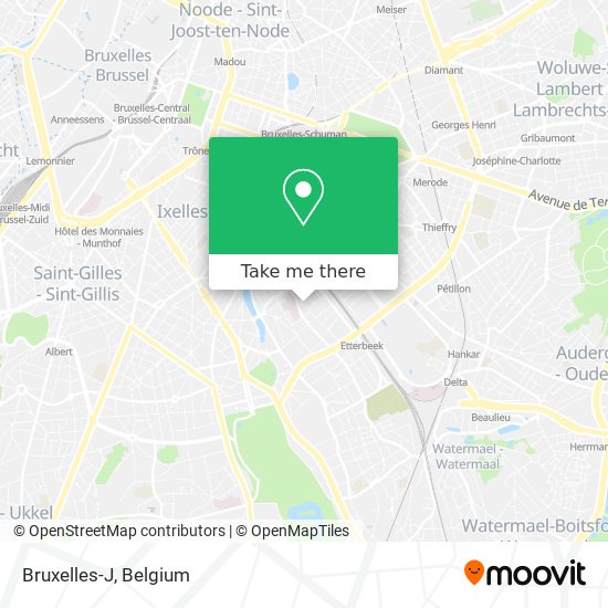 Bruxelles-J map