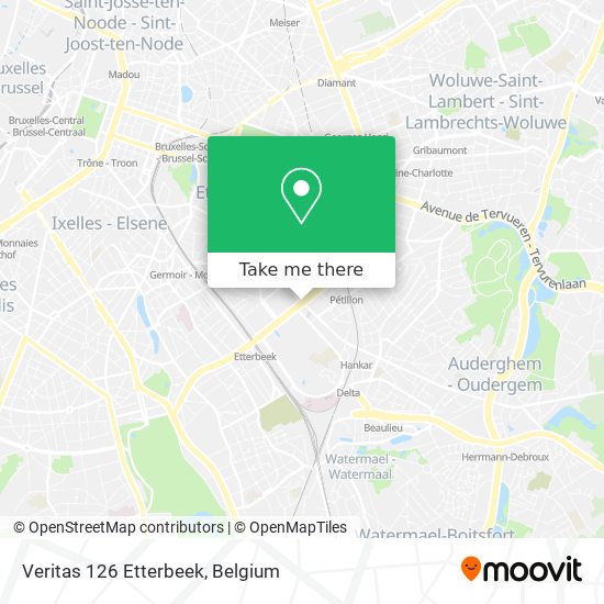 Veritas 126 Etterbeek map