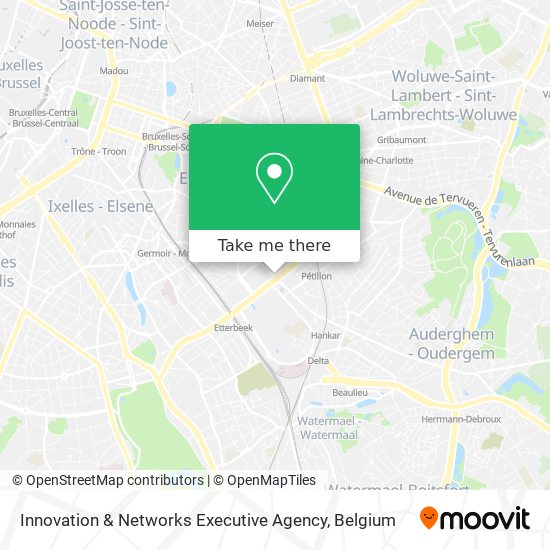 Innovation & Networks Executive Agency map