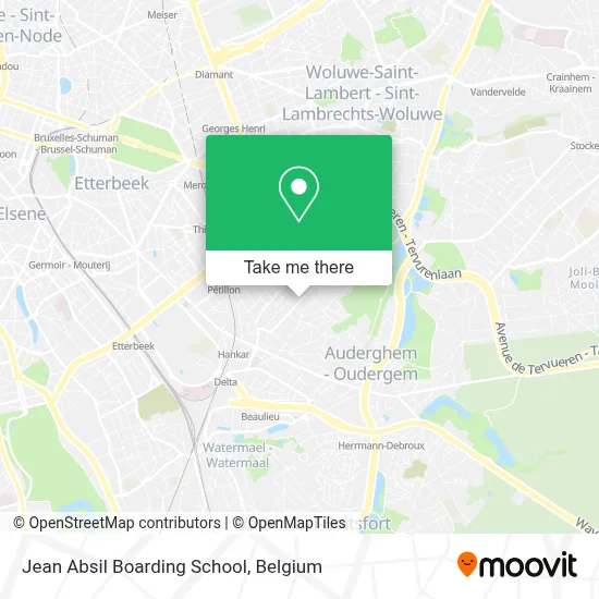 Jean Absil Boarding School map