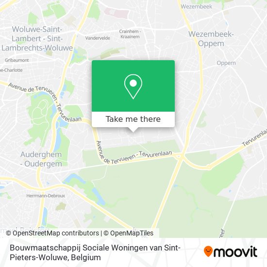 Bouwmaatschappij Sociale Woningen van Sint-Pieters-Woluwe plan