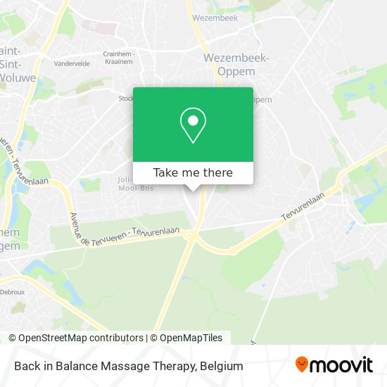 Back in Balance Massage Therapy map