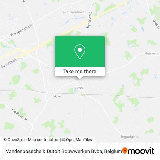 Vandenbossche & Dutoit Bouwwerken Bvba map