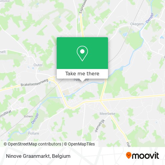 Ninove Graanmarkt map