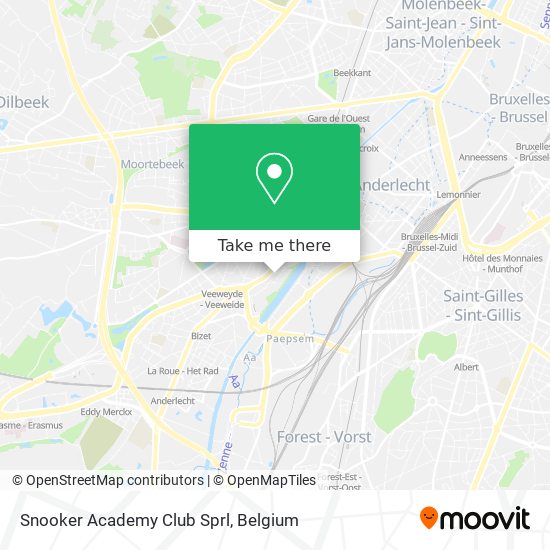 Snooker Academy Club Sprl map