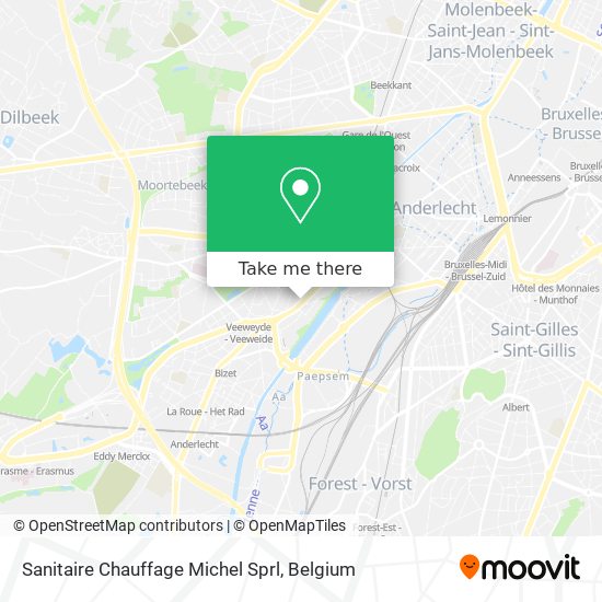 Sanitaire Chauffage Michel Sprl map