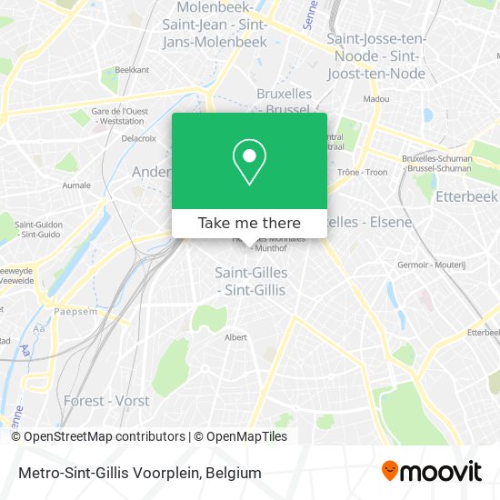 Metro-Sint-Gillis Voorplein map