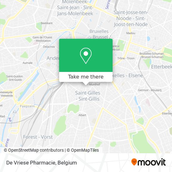 De Vriese Pharmacie map