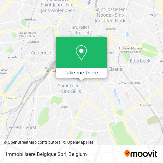 Immobiliaere Belgique Sprl map