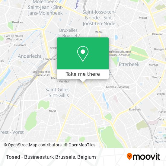 Tosed - Businessturk Brussels map