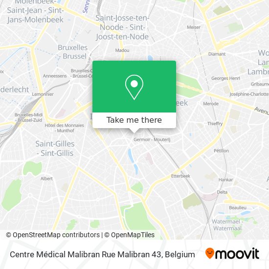 Centre Médical Malibran Rue Malibran 43 plan