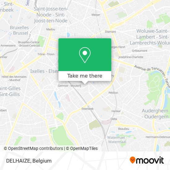 DELHAIZE map