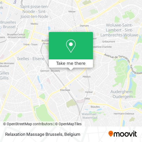 Relaxation Massage Brussels map