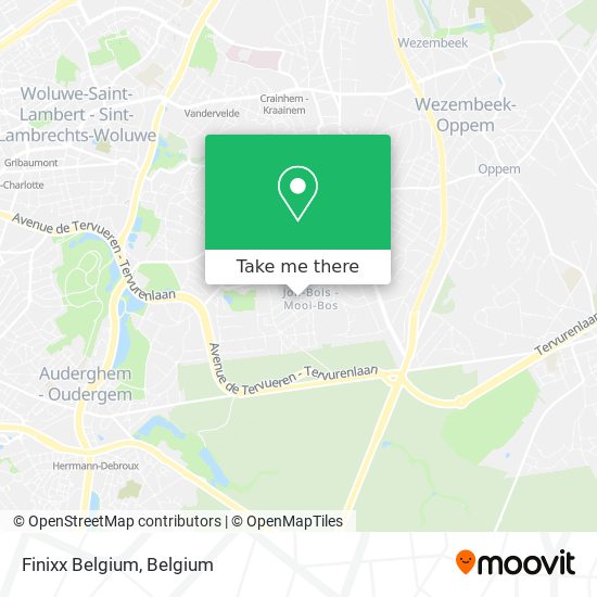 Finixx Belgium map