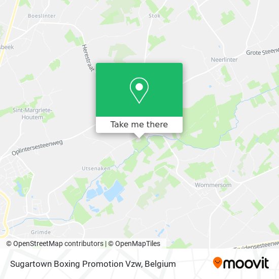 Sugartown Boxing Promotion Vzw map