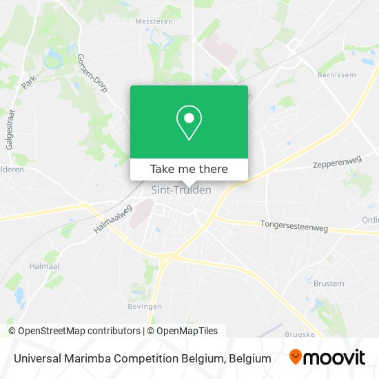 Universal Marimba Competition Belgium plan