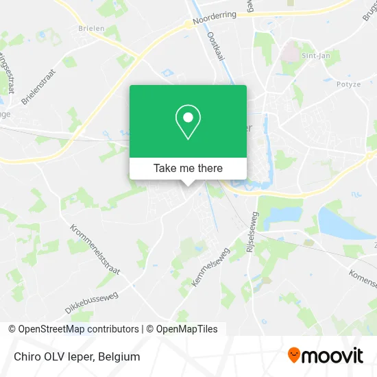 Chiro OLV Ieper map