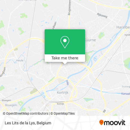 Les Lits de la Lys map