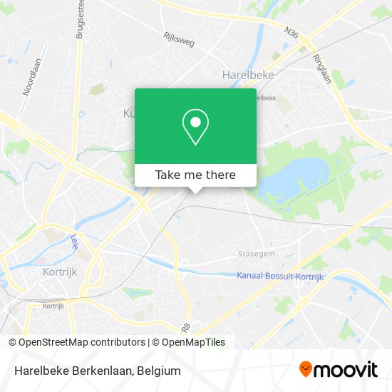 Harelbeke Berkenlaan map