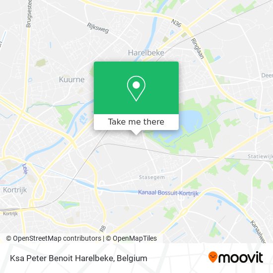 Ksa Peter Benoit Harelbeke map