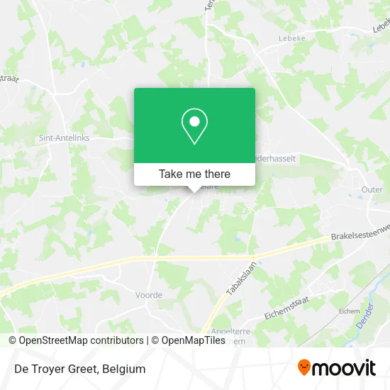 De Troyer Greet map