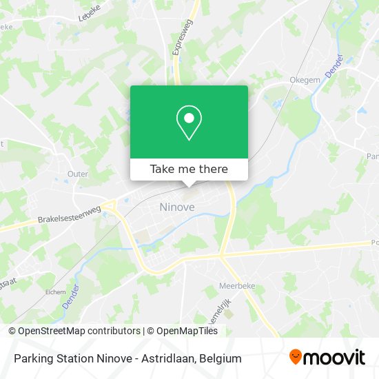 Parking Station Ninove - Astridlaan map