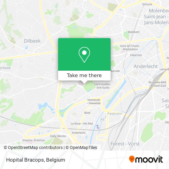 Hopital Bracops map