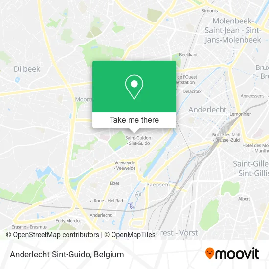 Anderlecht Sint-Guido map