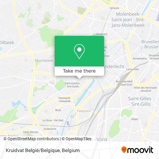 Kruidvat België/Belgique map