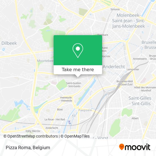 Pizza Roma map