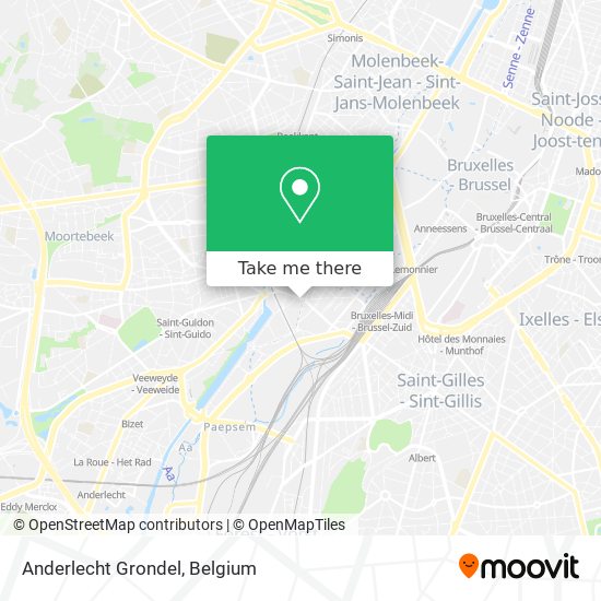 Anderlecht Grondel map