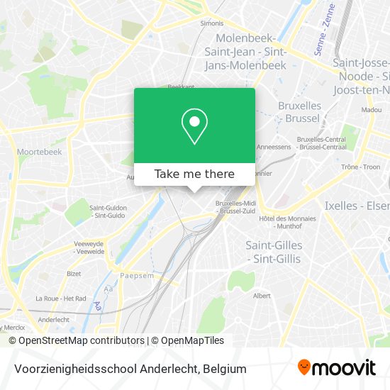 Voorzienigheidsschool Anderlecht map