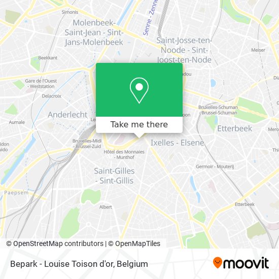 Bepark - Louise Toison d'or map