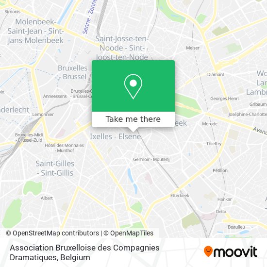 Association Bruxelloise des Compagnies Dramatiques map