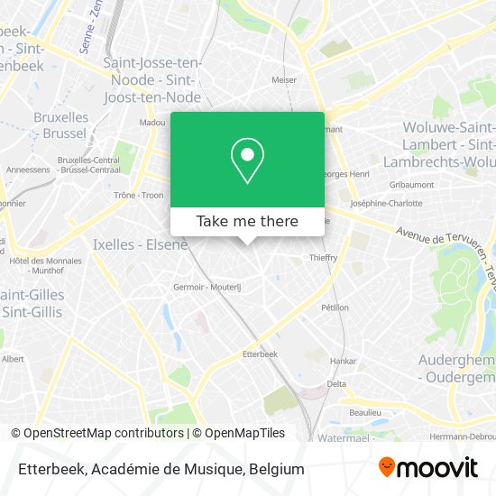 Etterbeek, Académie de Musique map