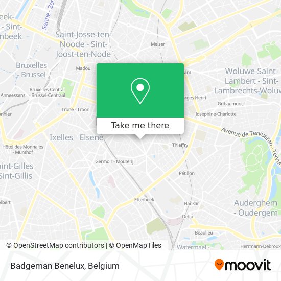 Badgeman Benelux map