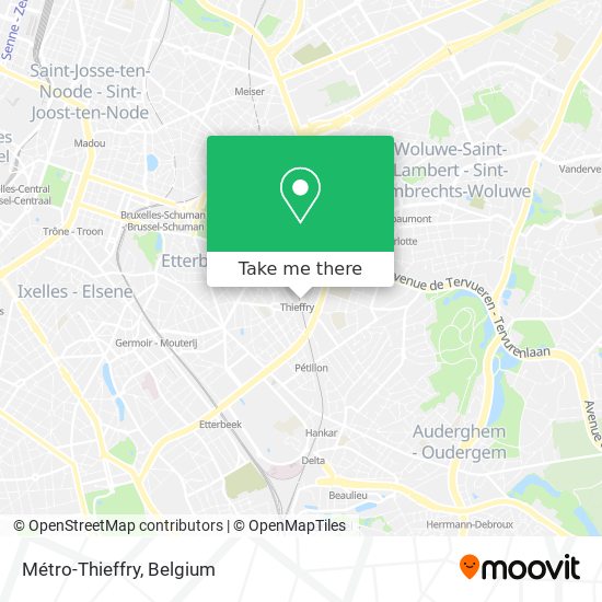 Métro-Thieffry map